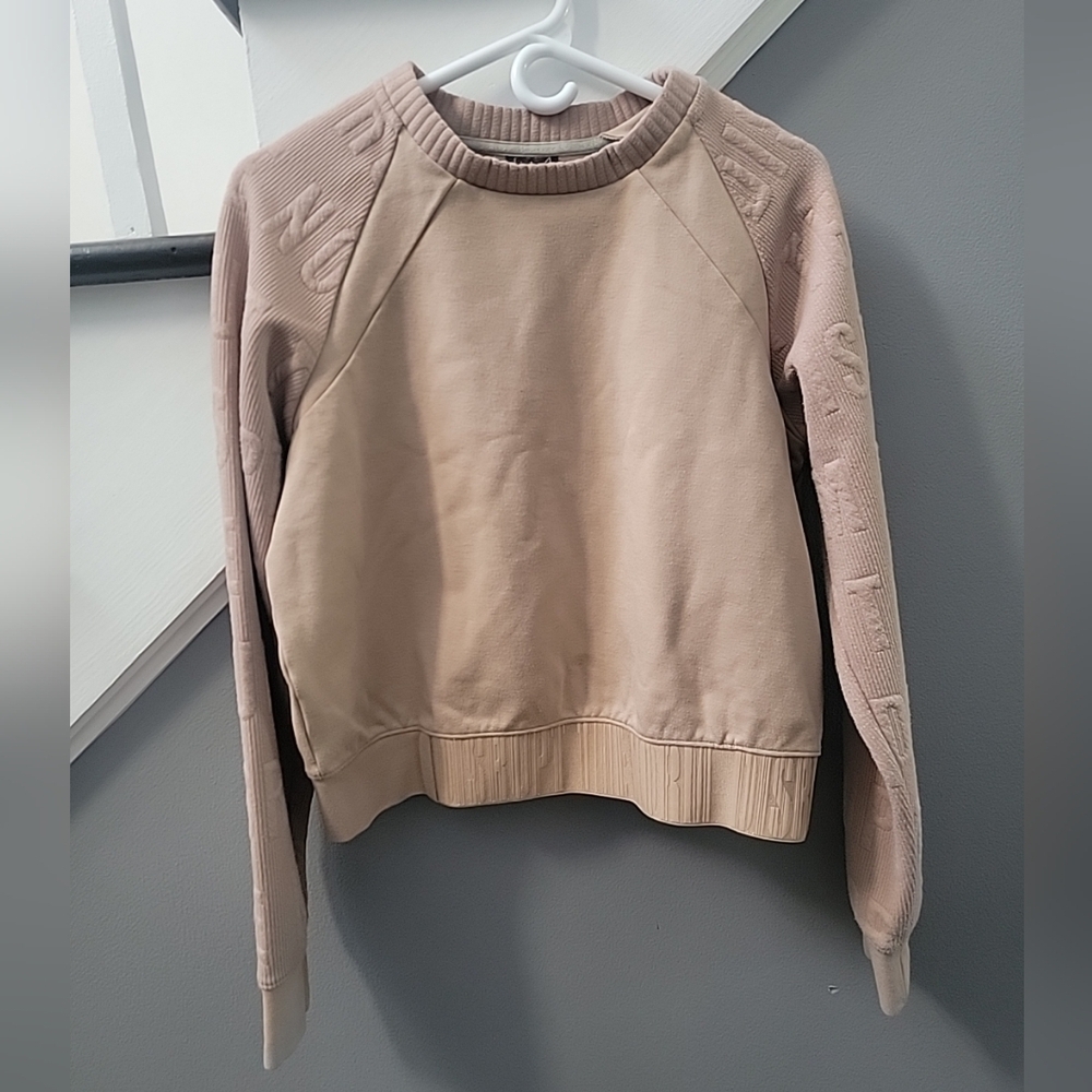 Lime & Vine Disrupt Sweater Beige Crew Neck Size Small